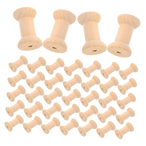 GRADENEVE 50 Stück Vintage-holzspulen: Holzfadenhalter Für Bastelarbeiten, Papier, Nähspule, Schnurspule, Webspule Für Bänder, Stickgarn GRADENEVE 50 Stück Vintage-holzspulen: Holzfadenhalter Für Bastelarbeiten, Papier, Nähspule, Schnurspule, Webspule Für Bänder, Stickgarn von GRADENEVE