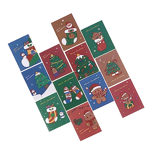 GRADENEVE 50 Stück Weihnachts Notizbücher Cartoon Motiv Pocket Notepad mit Weihnachtlichen Designs Wie Lebkuchenmann Weihnachtsbaum und Socken Beidseitig Beschreibbar für Schule und Büro GRADENEVE 50 Stück Weihnachts Notizbücher Cartoon Motiv Pocket Notepad mit Weihnachtlichen Designs Wie Lebkuchenmann Weihnachtsbaum und Socken Beidseitig Beschreibbar für Schule und Büro von GRADENEVE