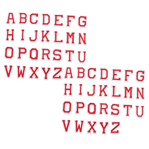 GRADENEVE 52 Stück Buchstaben Aufnäher Rote Stickerei Patches zum Aufbügeln für Kleidung Hüte Jeans DIY Zubehör Hochwertige Langlebige Flicken für Kreative Projekte GRADENEVE 52 Stück Buchstaben Aufnäher Rote Stickerei Patches zum Aufbügeln für Kleidung Hüte Jeans DIY Zubehör Hochwertige Langlebige Flicken für Kreative Projekte von GRADENEVE