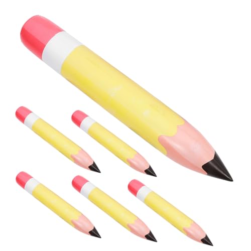 GRADENEVE 6 Stück Aufblasbare PVC Bleistift Dekoration Gelb Langlebig Leicht Tragbar für Klassenzimmer Wand und Tafel Deko Schulanfang Party Zubehör GRADENEVE 6 Stück Aufblasbare PVC Bleistift Dekoration Gelb Langlebig Leicht Tragbar für Klassenzimmer Wand und Tafel Deko Schulanfang Party Zubehör von GRADENEVE