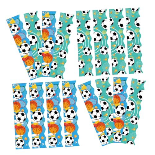 GRADENEVE 60 Blatt Sport Pinnwand Aufkleber für Fußball und Basketball Einfach Anzubringen Langlebige Dekoration für Klassenzimmer und Bulletin Boards von GRADENEVE