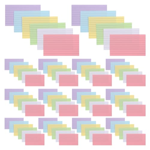 GRADENEVE 600 Stück Büro-Briefpapierkarten: Verschiedene leuchtende Farben und linierte Kanten – Besprechungsnotizen und Aufgabenverwaltung für Unternehmensteams/Remote-Mitarbeiter GRADENEVE 600 Stück Büro-Briefpapierkarten: Verschiedene leuchtende Farben und linierte Kanten – Besprechungsnotizen und Aufgabenverwaltung für Unternehmensteams/Remote-Mitarbeiter von GRADENEVE