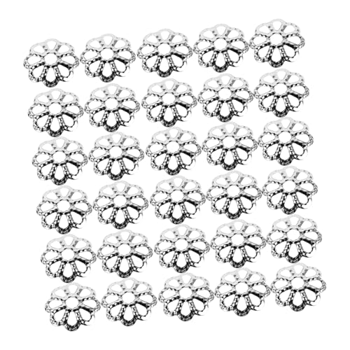 GRADENEVE 600 Stück Hohle Blütenperlen Kappen Dekorationen für Diy Schmuckherstellung Leichte Spacer für Armbänder und Ohrringe für Kreative Projekte von GRADENEVE