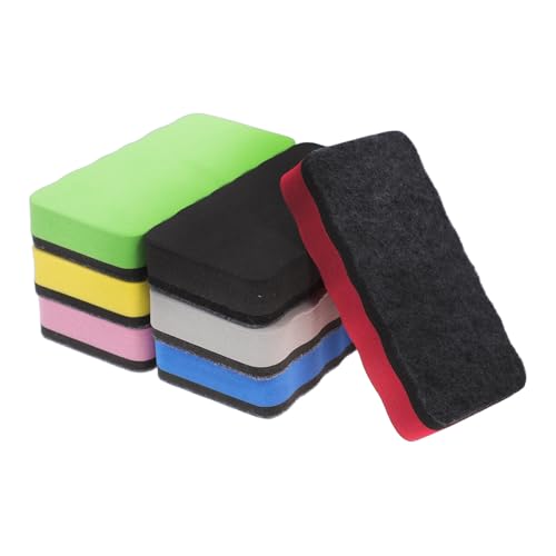 GRADENEVE 7 Stück Teiliges Whiteboard Tafelschwämme aus Langlebigem EVA Material Staubfreie Waschbare Trockene Whiteboard Radierer in Verschiedenen Farben für Klassenzimmer Büro und von GRADENEVE
