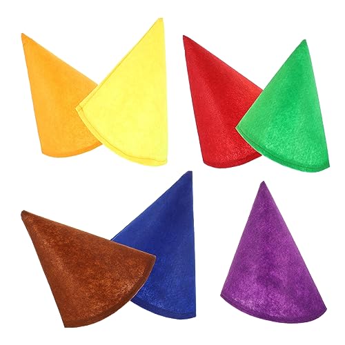 GRADENEVE 7St Partyhut Gnom Kostüm Zwergen-Kopfschmuck Weihnachtsmützen Maskerade-Show-Hüte Kegelhüte Kappen weihnachtsdeko zwergenmützen dekorative Requisiten Weihnachtszwergmütze Filzstoff GRADENEVE 7St Partyhut Gnom Kostüm Zwergen-Kopfschmuck Weihnachtsmützen Maskerade-Show-Hüte Kegelhüte Kappen weihnachtsdeko zwergenmützen dekorative Requisiten Weihnachtszwergmütze Filzstoff von GRADENEVE