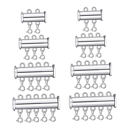 GRADENEVE 8 Stücke Schmuck Layered Schnalle Perle Schnalle Verschluss Diy Halskette Haken Lagerung Box von GRADENEVE