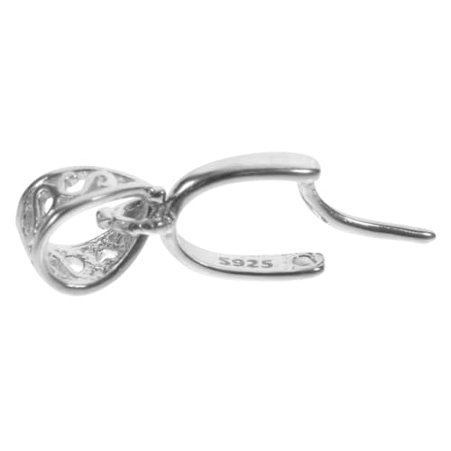 GRADENEVE DIY Silber Kettenverschluss Großes Clasp für Schmuckherstellung Langlebig und Vielseitig für Armbänder Glänzende Platinfarbe von GRADENEVE
