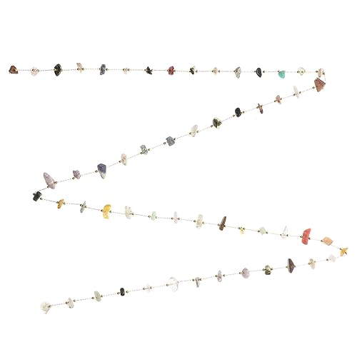GRADENEVE Edelstein Perlenkette Naturstein Perlenrolle für DIY Schmuckherstellung Vielseitig Einsetzbar für Ohrringe Armbänder und Dekoration Gemischte Farben Hohe Haltbarkeit und von GRADENEVE