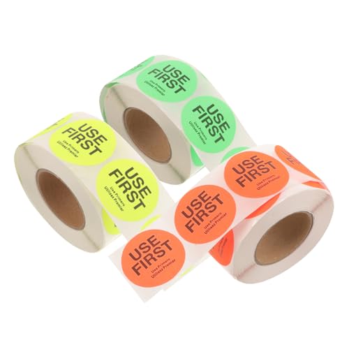 GRADENEVE Etiketten Zur Inventarisierung Von Lebensmitteln Runde Aufkleber 3er-packung Selbstklebende Etiketten für Den Einsatz Im Restaurant GRADENEVE Etiketten Zur Inventarisierung Von Lebensmitteln Runde Aufkleber 3er-packung Selbstklebende Etiketten für Den Einsatz Im Restaurant von GRADENEVE