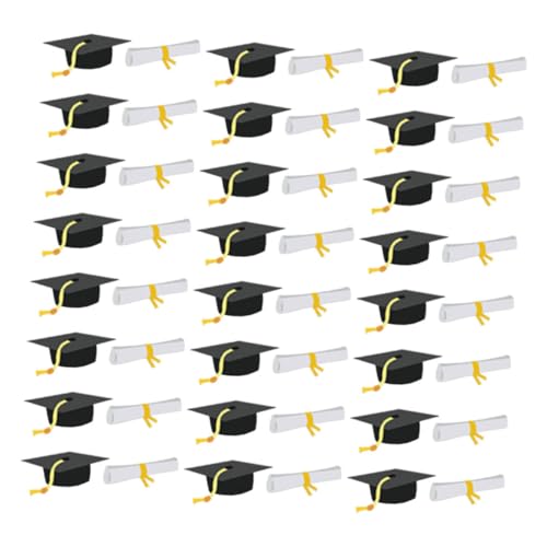 GRADENEVE Graduation Konfetti Doktorhut Papier Konfetti Abschlussfeier Deko Klasse Party Dekoration Sicher für Feiern und Klassenzimmer von GRADENEVE