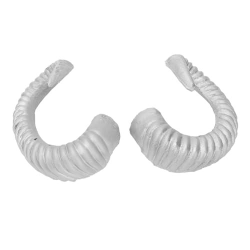 GRADENEVE Halloween Haarreif mit Silbernen Schafshorn-dekor Dekorative Party-haarschmuck für Kostüm Verstellbar Sicherer Materialmix für Halloween Kopfschmuck und Festdeko von GRADENEVE