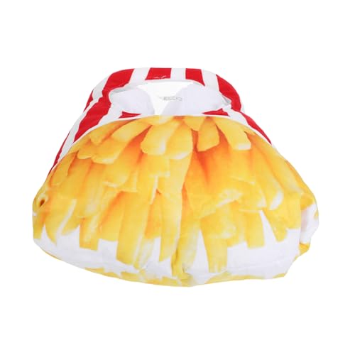 GRADENEVE Lustiger Pommes Frites Plüsch Kopfbedeckung Kreatives Festival Kostüm Zubehör Für Karneval Halloween Thanksgiving Erwachsene von GRADENEVE