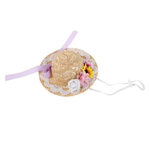GRADENEVE Mini-Strohhut: Miniatur-puppenhut Für Puppenhaus, DIY-bastel- Und Dekorationszubehör – Kleiner Sombrero Mit Schleife Und Blumen Zum Basteln GRADENEVE Mini-Strohhut: Miniatur-puppenhut Für Puppenhaus, DIY-bastel- Und Dekorationszubehör – Kleiner Sombrero Mit Schleife Und Blumen Zum Basteln von GRADENEVE