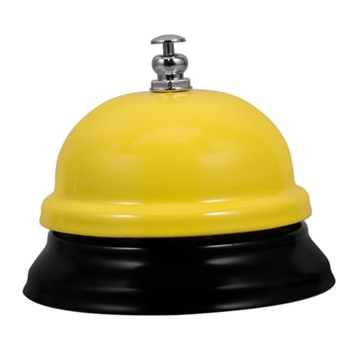 GRADENEVE Robuste Tischglocke aus Aluminiumlegierung Eleganter Serviceklingel für Büro Klassenzimmer Küche Gelb Lauter Klarer Klang für Betten Empfang und Pflegebereich GRADENEVE Robuste Tischglocke aus Aluminiumlegierung Eleganter Serviceklingel für Büro Klassenzimmer Küche Gelb Lauter Klarer Klang für Betten Empfang und Pflegebereich von GRADENEVE