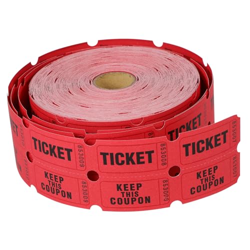 GRADENEVE Rolle Mit Tombola-losen Zum Karnevalsthema 1 Rolle Mit Etiketten Für Veranstaltungstickets Aus Papier Zur Mehrfachverwendung von GRADENEVE
