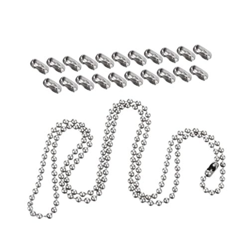 GRADENEVE Rundkugelketten mit Kugelverschlüssen Verstellbar und Abnehmbar Langlebig für Diy Schmuck Anhänger Schlüsselanhänger und Bastelprojekte GRADENEVE Rundkugelketten mit Kugelverschlüssen Verstellbar und Abnehmbar Langlebig für Diy Schmuck Anhänger Schlüsselanhänger und Bastelprojekte von GRADENEVE