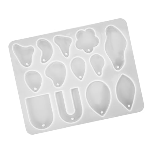 GRADENEVE Silikonform Für Ohrringanhänger Aus Kristallkleberharz (Unregelmäßige Anhängerform 056) Ohrringformen, Form Zum Gießen Von Silikon Epoxidformen, Schmuckformen Für Epoxidharz, DIY von GRADENEVE
