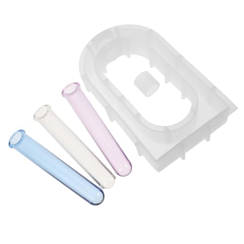 GRADENEVE Silikonform für Hydroponik Blumenvase mit Pc Reagenzgläsern Langlebige Flexible Gießform für Diy Epoxidharz Pflanzhalter Wohnkultur Kreativprojekte von GRADENEVE