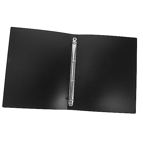 GRADENEVE Vierloch Ordner Schwarz Langlebiger Büro und Musiknoten Organizer Reise Dateimappe Praktischer Ringbuch Ordner für Schule Büro und Persönliche Ablage Flexibel und Robust von GRADENEVE