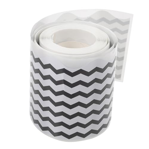 GRADENEVE Wellenförmige Bulletin Board Border Aufkleber Selbstklebendes Dekoratives Rahmenpapier für Tafel Klassenzimmer Büro Dekoration DIY Bastelprojekte von GRADENEVE