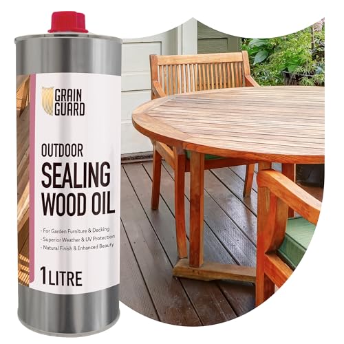 GRAIN GUARD Versiegelungsöl | Holzöl Außenbereich | 1L | Wetter- & UV-Schutz für Holz | Ideal für Gartenmöbel & Terrassen | Teaköl für alle Outdoor-Holzarten | Dänisches Öl zur Outdoor-Holzpflege GRAIN GUARD Versiegelungsöl | Holzöl Außenbereich | 1L | Wetter- & UV-Schutz für Holz | Ideal für Gartenmöbel & Terrassen | Teaköl für alle Outdoor-Holzarten | Dänisches Öl zur Outdoor-Holzpflege von GRAIN GUARD