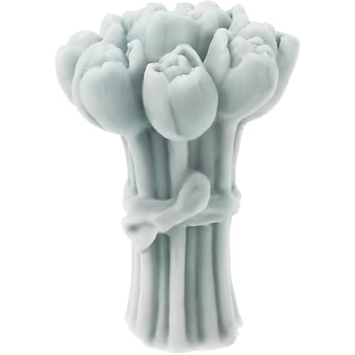3D-Bouquet Tulpenform aus Silikon, ideal für Seifen und Bastelarbeiten, robust und flexibel, einfach zu bedienen, 8,2 cm Höhe von GRAN VELADA