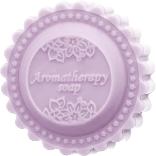 Aromatherapie-Seifenform mit Mandala, robust und flexibel, rund, Aromatherapie, 7,5 x 2 cm, einfach zu bedienen von GRAN VELADA
