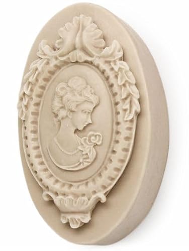 Bregenz Vintage-Seifenform aus Silikon für Bastelarbeiten, oval, geprägt, robust und antihaftbeschichtet, 4,5 x 8 x 3 cm Bregenz Vintage-Seifenform aus Silikon für Bastelarbeiten, oval, geprägt, robust und antihaftbeschichtet, 4,5 x 8 x 3 cm von GRAN VELADA