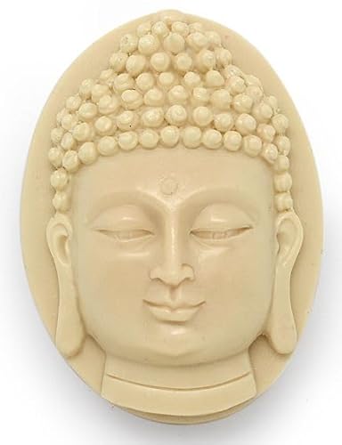 Buddha-Seifenform zur Herstellung von personalisierten Seifen, Packung mit 2 Stück, Silikon, antihaftbeschichtet und robust, einfach und bequem zu DIY von GRAN VELADA