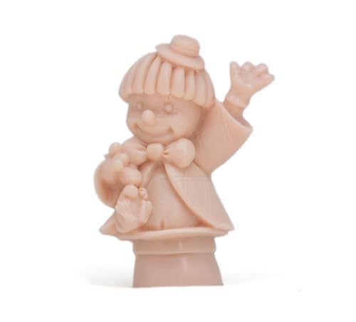 Clownsform mit Hase: Ideal für Seifen und Bastelarbeiten, robuste und flexible Silikonformen, 3,5 x 3 x 7,2 cm, einfach zu bedienen und zu befüllen von GRAN VELADA