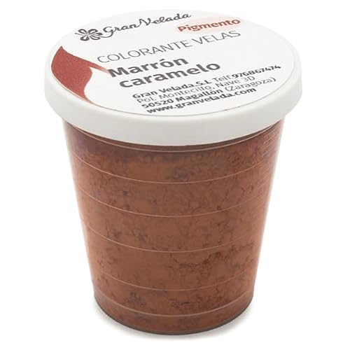 Farbstoff in Pulverform für Kerzen, Bonbonbraun, Pigment für handgefertigte Kerzen, 30 ml von GRAN VELADA