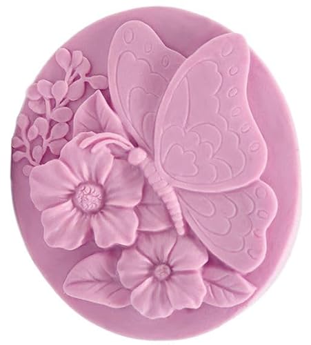 Form für Seifenschmetterling, 6,8 x 8 x 2,3 cm, robust, antihaftbeschichtet und flexibel, ideal für Bastelarbeiten von GRAN VELADA