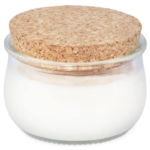 GRAN VELADA Joghurtgläser aus Glas mit Korkdeckel, 8 Stück, 150 ml, transparent, grünlich, rund, wiederverwendbar und recycelbar, ideal für Duftkerzen, Kosmetik und Bastelarbeiten 150 ml - Pack de 8 GRAN VELADA Joghurtgläser aus Glas mit Korkdeckel, 8 Stück, 150 ml, transparent, grünlich, rund, wiederverwendbar und recycelbar, ideal für Duftkerzen, Kosmetik und Bastelarbeiten 150 ml - Pack de 8 von GRAN VELADA
