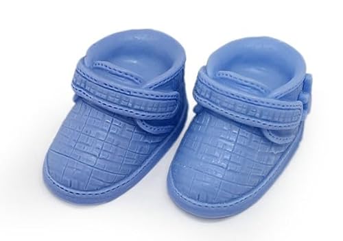 Hausschuhform für Taufseifen | Robustes und flexibles Silikon | 2 Hohlräume | 4,3 x 4,5 x 7,7 cm | ideal für Kinderdetails von GRAN VELADA