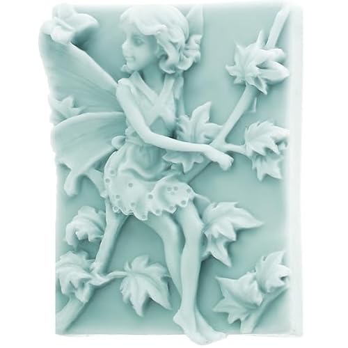 Herbstfeenform für selbstgemachte Seifen im originellen Baum- und Feen-Design, 4 Stück, robust und antihaftbeschichtet, 7,5 x 6 x 1,2 cm von GRAN VELADA