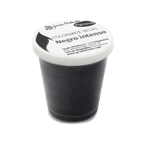 Intensives schwarzes Pigmentpulver für selbstgemachte Kerzen, Pigment für Kerzen, keine Migration oder Verschlechterung, hohe Leistung, professionelle Verwendung, 150 cc Negro•150 cc Intensives schwarzes Pigmentpulver für selbstgemachte Kerzen, Pigment für Kerzen, keine Migration oder Verschlechterung, hohe Leistung, professionelle Verwendung, 150 cc Negro•150 cc von GRAN VELADA