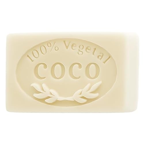 Kokosseifen-Form, 6,5 x 4 x 2 cm, flexibles und antihaftbeschichtetes Silikon für feste Kosmetik, einfach zu verwenden und zu personalisieren, 4 Mulden von GRAN VELADA