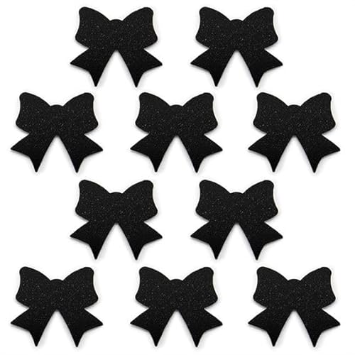 Laços Aufkleber schwarz | Blister mit 10 Aufklebern à 1 x 2 cm für Geschenke und Kosmetik. Ideal für DIY-Verpackungen auf verschiedenen Oberflächen. Erzielen Sie ein perfektes Detail von GRAN VELADA