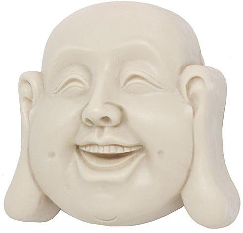 Lächelnder Buddha-Form, 7 x 7,2 x 3 cm, robust und antihaftbeschichtet, für Seife und Bastelarbeiten, einzigartige und aromatische Seifen mit Glück und Fülle von GRAN VELADA