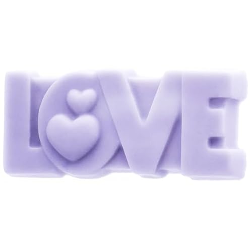 Love Silikonform für Seifen und Basteln, robust und flexibel, 10,2 x 4,1 x 1,6 cm, einfach zu bedienen, spektakuläres Ergebnis. von GRAN VELADA
