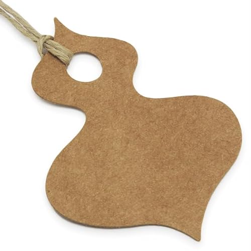 Pappetiketten in Form einer Girlande, 10 Stück, personalisierte Dekoration für Geschenke, ideal für Namen, Daten und Sätze, 4 x 5,5 cm von GRAN VELADA