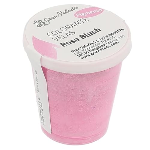Rosa Blush Farbstoff für Kerzen und Fanal: Nicht wanderndes Pigment mit hoher Leistung für lebendige und langlebige Farben, professionelle Verwendung, 30 ml Rosa Blush Farbstoff für Kerzen und Fanal: Nicht wanderndes Pigment mit hoher Leistung für lebendige und langlebige Farben, professionelle Verwendung, 30 ml von GRAN VELADA