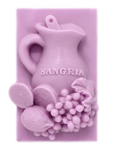 Sangria-Karaffenform aus Silikon, robust und antihaftbeschichtet, einfaches Basteln, ideal für die Herstellung von Figuren von 4,6 x 7,5 x 3,5 cm von GRAN VELADA