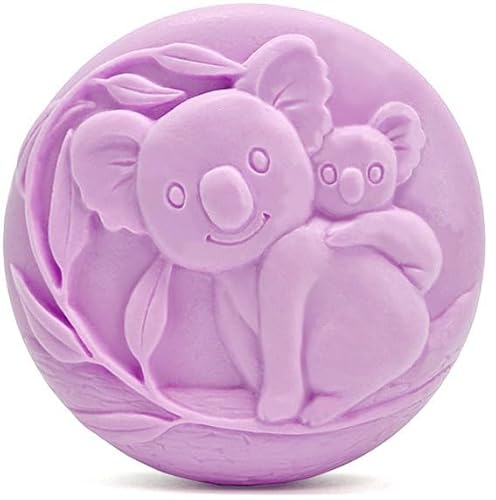 Silikonform Koala DIY für Seifen und Basteln, robust und flexibel, 7,5 x 2 cm mit Koala-Motiv Mama und Baby, einfach zu bedienen von GRAN VELADA