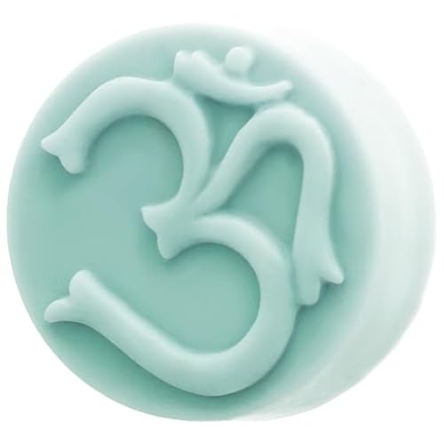 Silikonform OM Heiliges Mantra, 5,7 x 2,5 cm, ideal für Seifen und Basteln, robust, antihaftbeschichtet, flexibel, spektakuläre Ergebnisse von GRAN VELADA