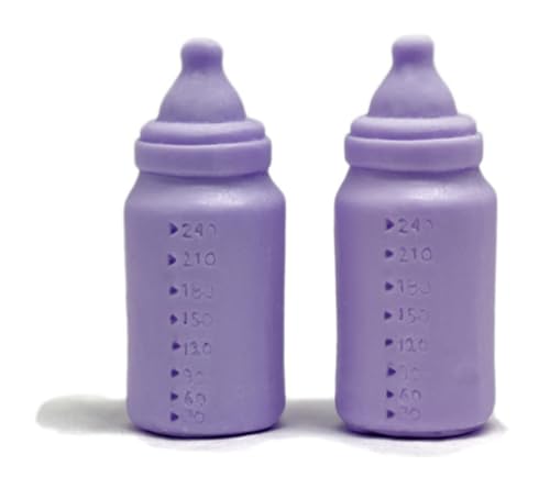 Silikonform für 2 Flaschen in 3D, ideal zur Herstellung von Seifen und Taufdetails, robust und flexibel, 2 Hohlräume, einfach zu bedienen, 2,8 x 7 cm von GRAN VELADA