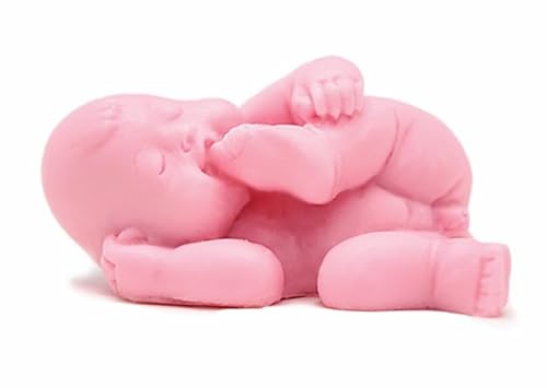 Silikonform für Babyseifen, ideal für Taufdetails, robust und antihaftbeschichtet, einfach zu bedienen, 3,7 x 3,7 x 6,2 cm von GRAN VELADA