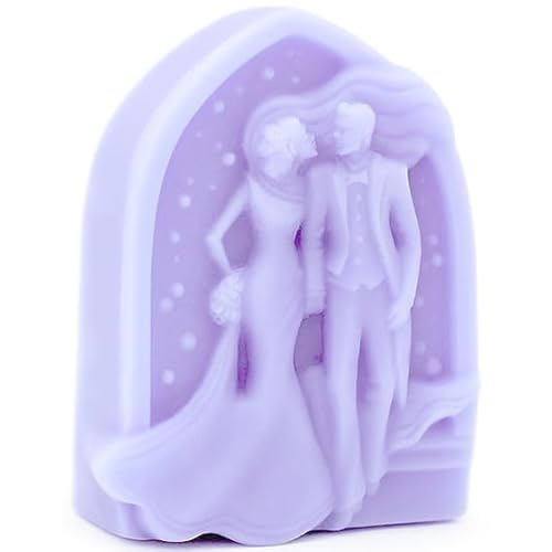 Silikonform für Brautpaare, 7 x 5 x 2 cm, für Seifen und Basteln, ideal für Hochzeitsgeschenke, robust und flexibel, einfach zu verwenden von GRAN VELADA