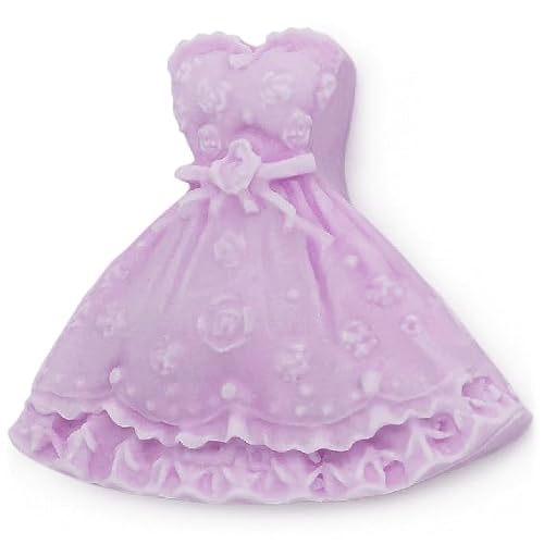 Silikonform für Hochzeitskleid, 2D, für Seifen und Basteln, robust und flexibel, ideal für Hochzeitsgeschenke, 5,6 x 6,5 x 2,4 cm von GRAN VELADA