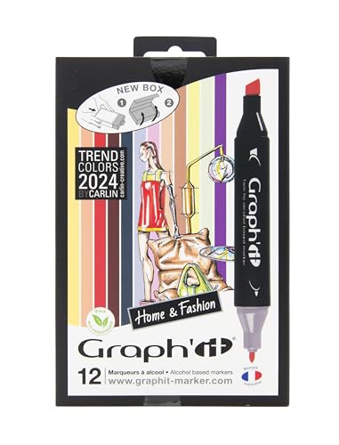 GRAPH'IT Oz International GI00142 Alkohol-Marker, doppelt, feine Spitze/Keilspitze, groß GRAPH'IT Oz International GI00142 Alkohol-Marker, doppelt, feine Spitze/Keilspitze, groß von GRAPH'IT